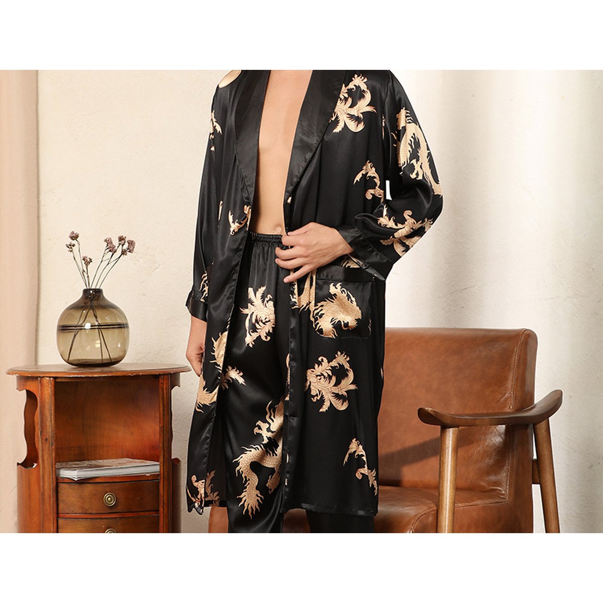 Men's Satin Pyjama Set