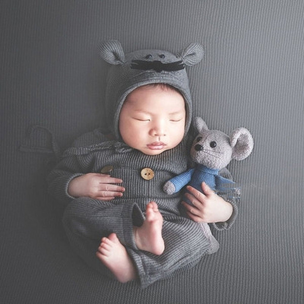 Newborn Photo Hat and Doll Set