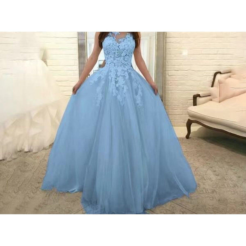 Sleeveless Lace Flower Dress
