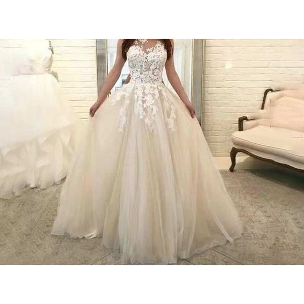 Sleeveless Lace Flower Dress