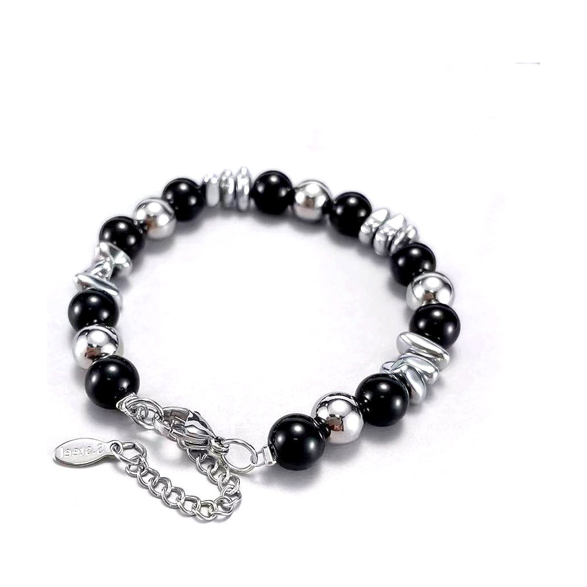 Steel Ball Gravel Stitching Bracelet