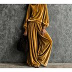 Women's Anno Velvet Casual Loose Zipper Long Sleeve