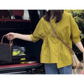 Women's Asymmetrical Pleated Blouse