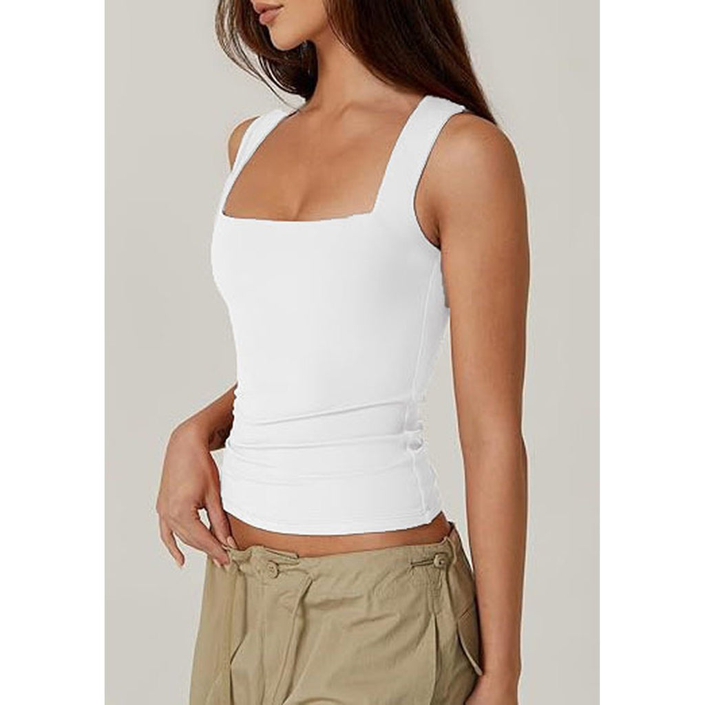 Women's Basic Fitted Sleeveless Tank Top