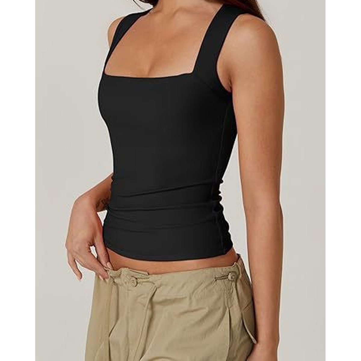 Women's Basic Fitted Sleeveless Tank Top