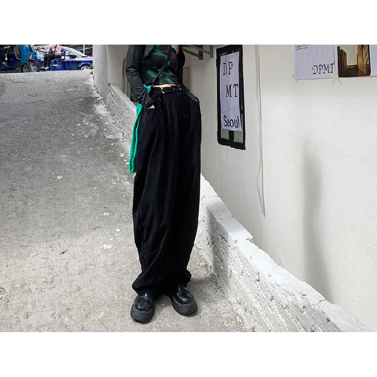 Women's Chenille Corduroy Wide Leg Pants