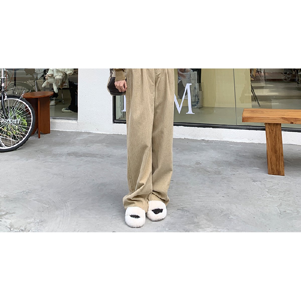 Women's Chenille Corduroy Wide Leg Pants
