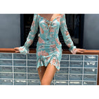Women's Chiffon Drawstring Pleated Skirt