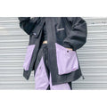 Women's Color Block Jacket Baseball Uniform Loose