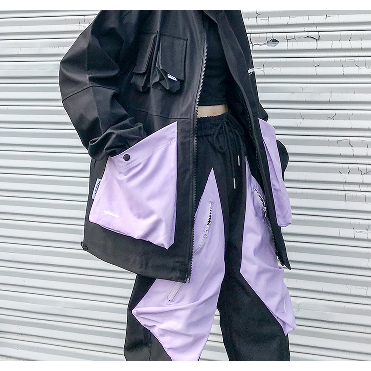 Women's Color Block Jacket Baseball Uniform Loose