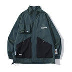 Women's Color Block Jacket Baseball Uniform Loose