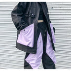Women's Color Block Jacket Baseball Uniform Loose