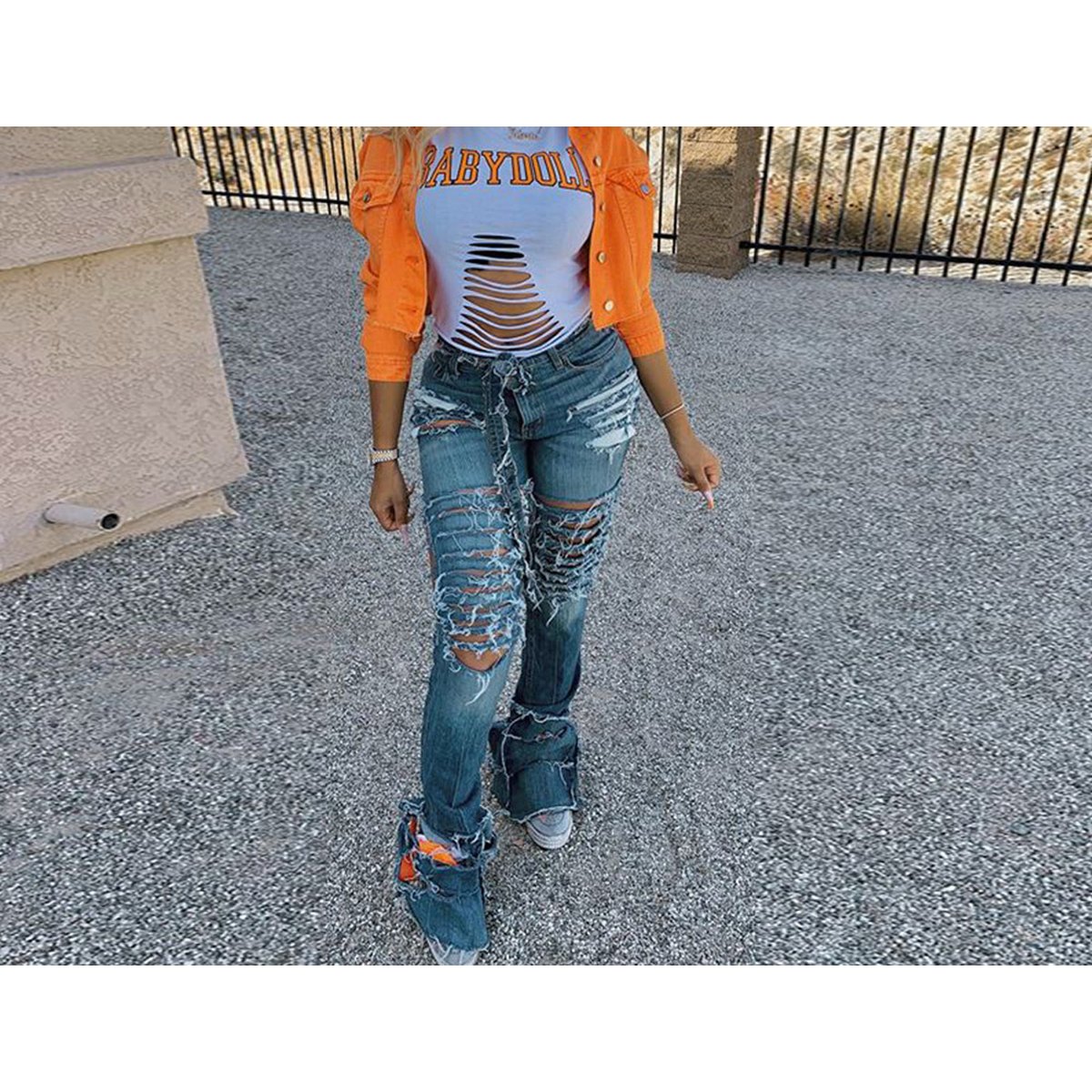 Women's Cropped Denim Jacket