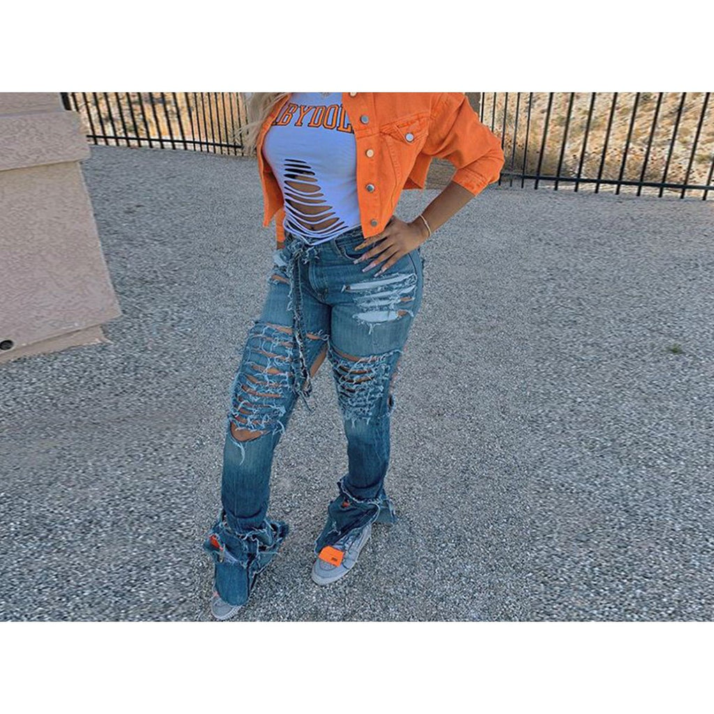 Women's Cropped Denim Jacket