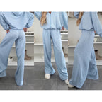 Women's Elastic Trousers Two-piece Set