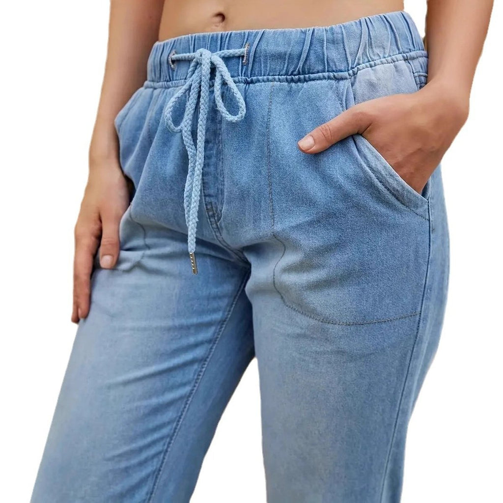 Women's Elastic Waist Jeans