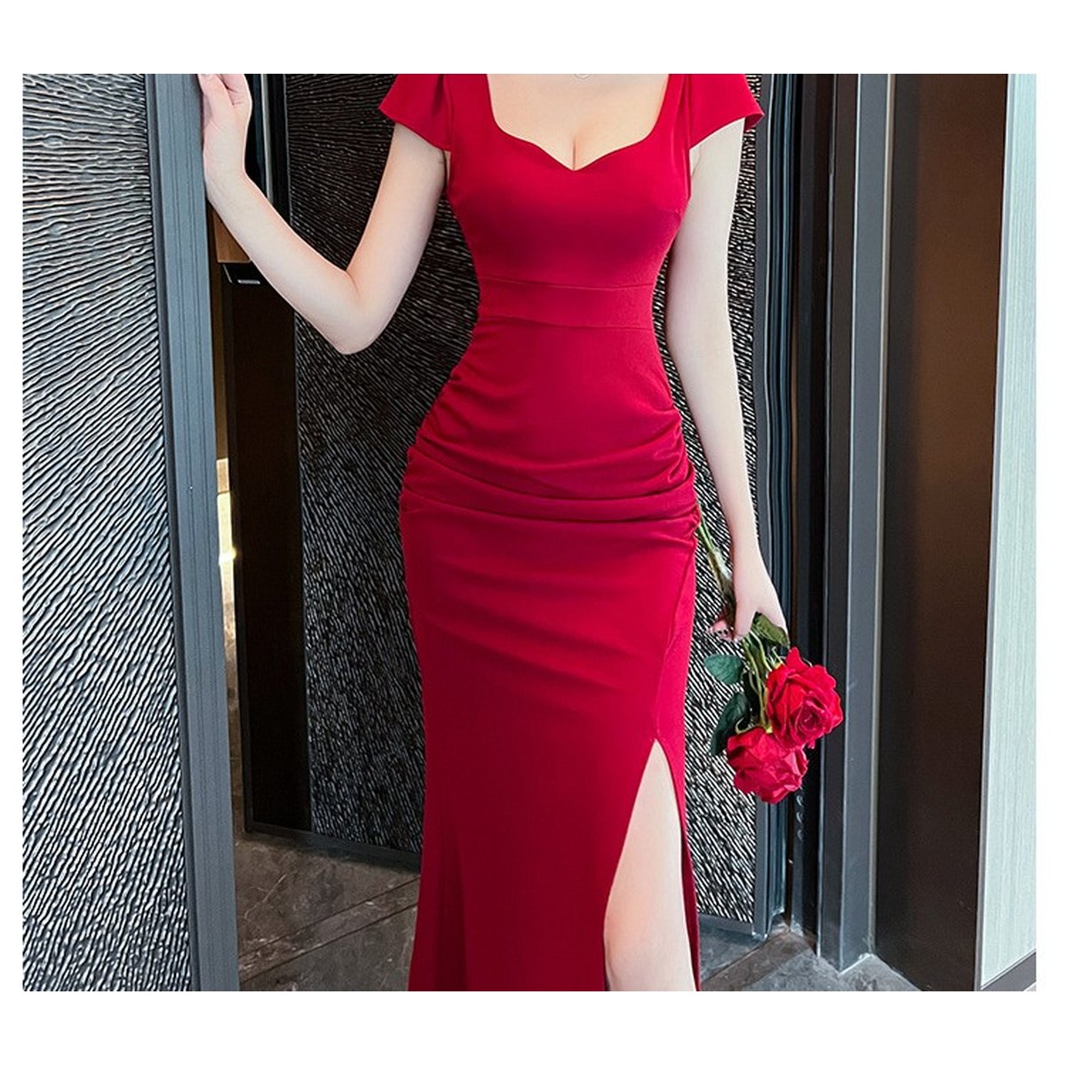 Women's Evening Dress At Night
