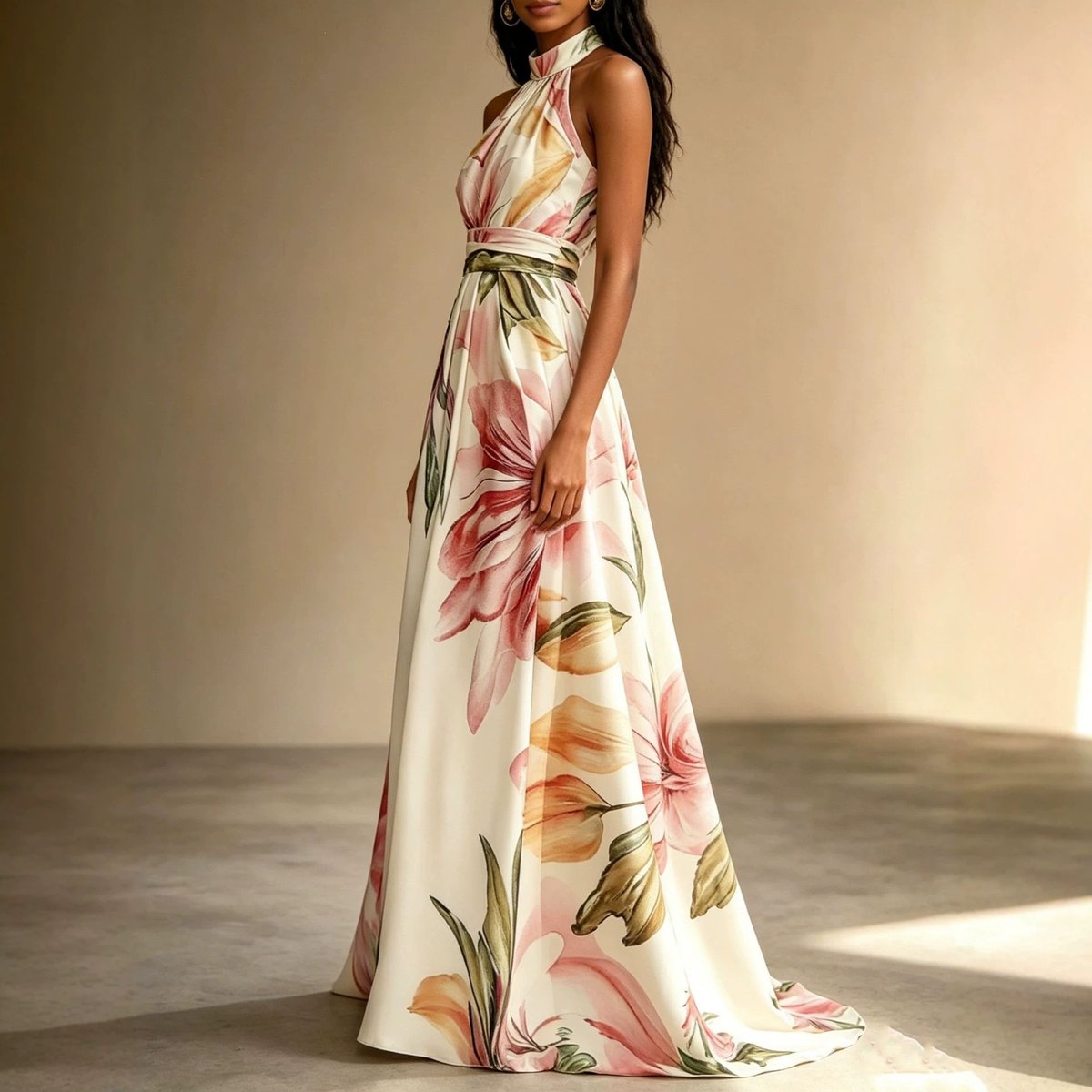 Women's Faux-wind Elegant Slimming Maxi Dress