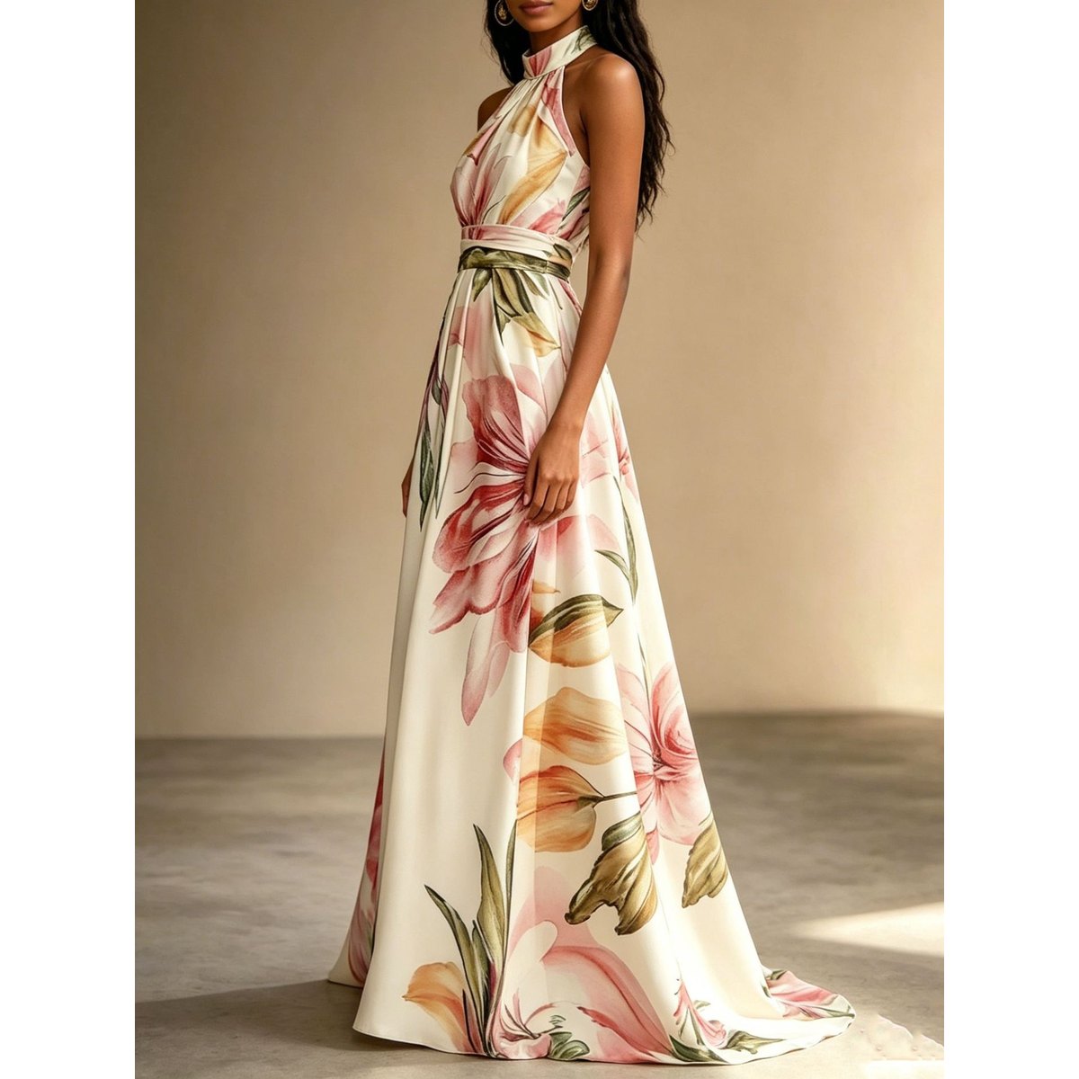 Women's Faux-wind Elegant Slimming Maxi Dress