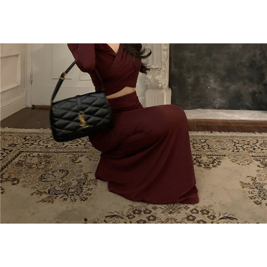 Women's Fishtail Hip Skirt Suit