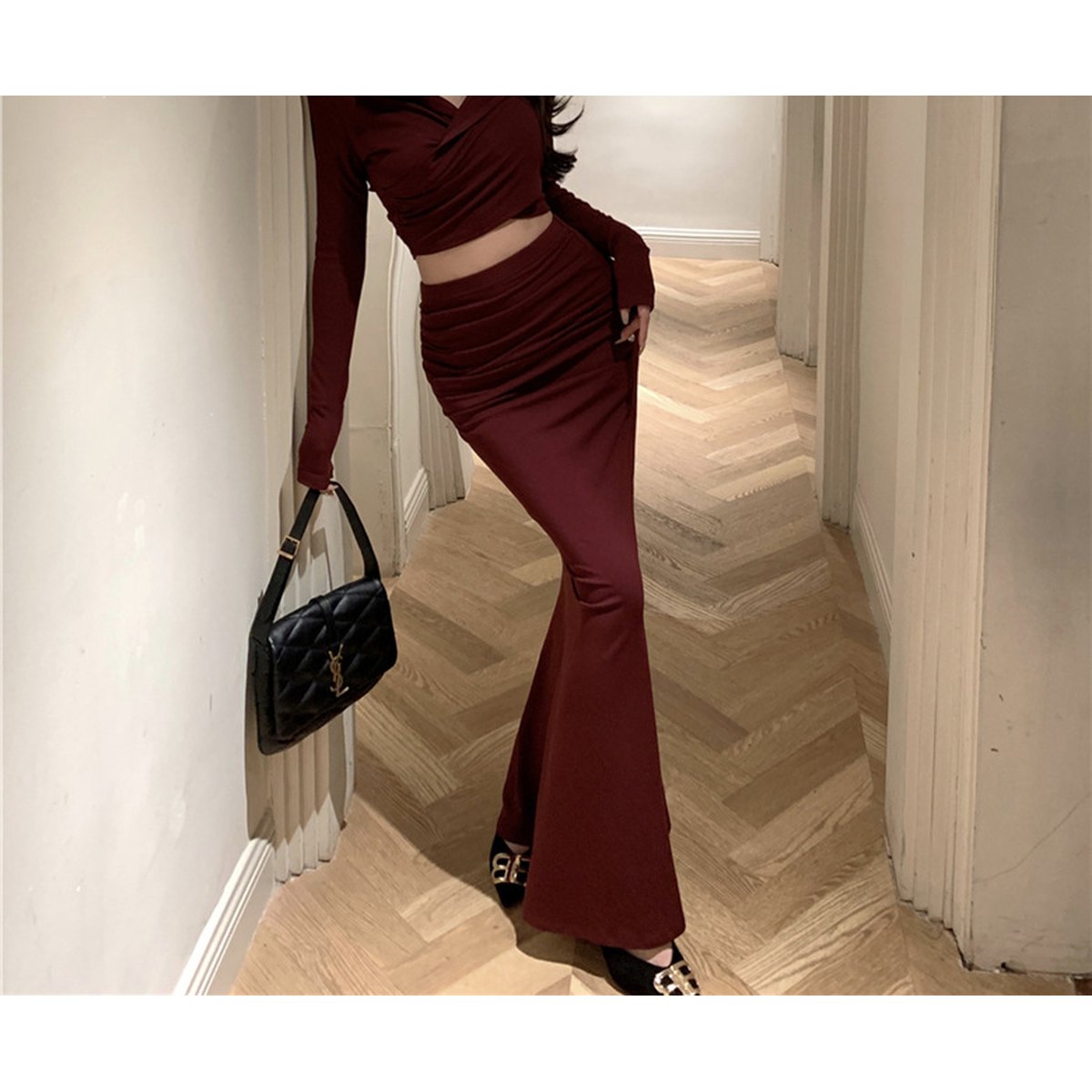 Women's Fishtail Hip Skirt Suit