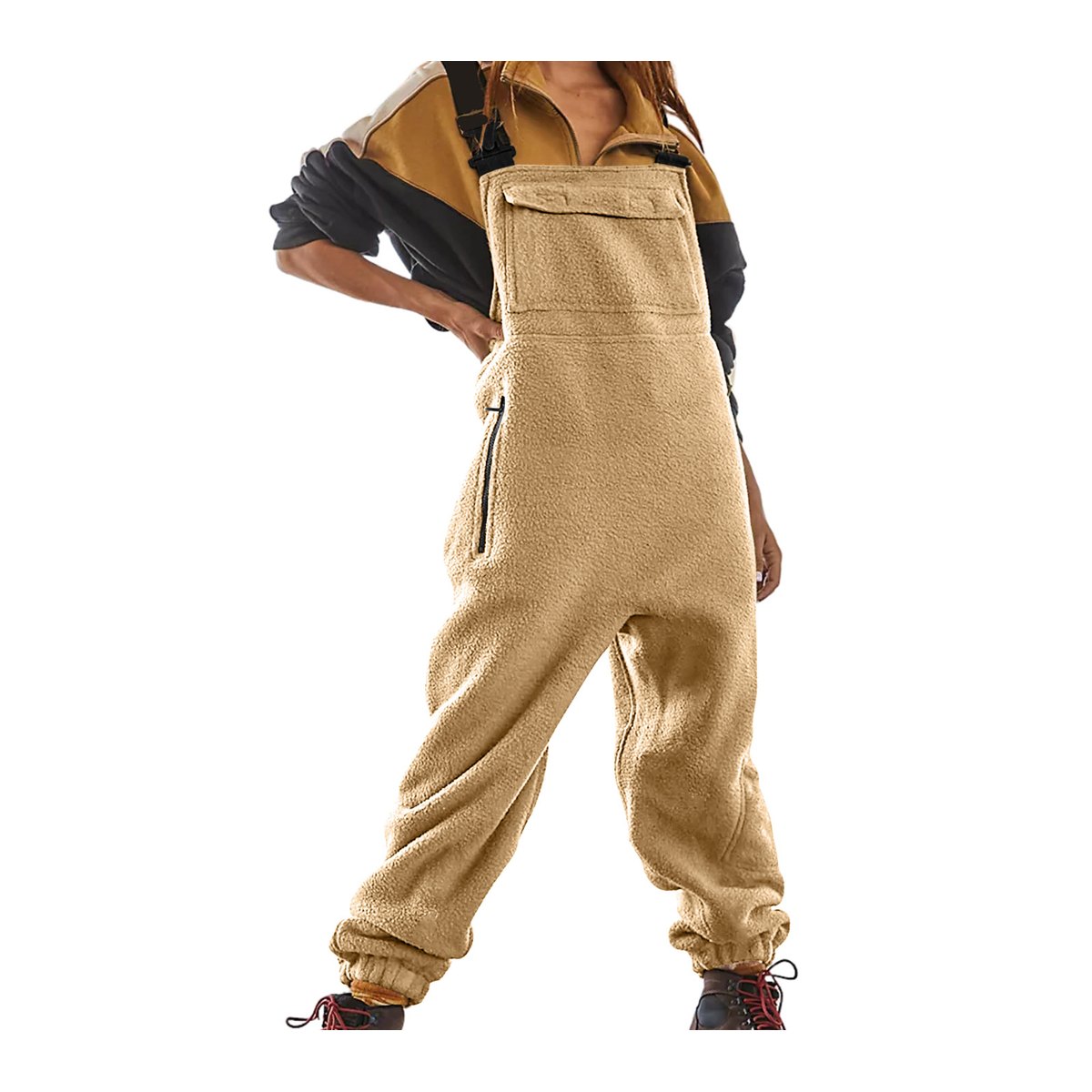 Women's Fleece Overall Jumpsuit