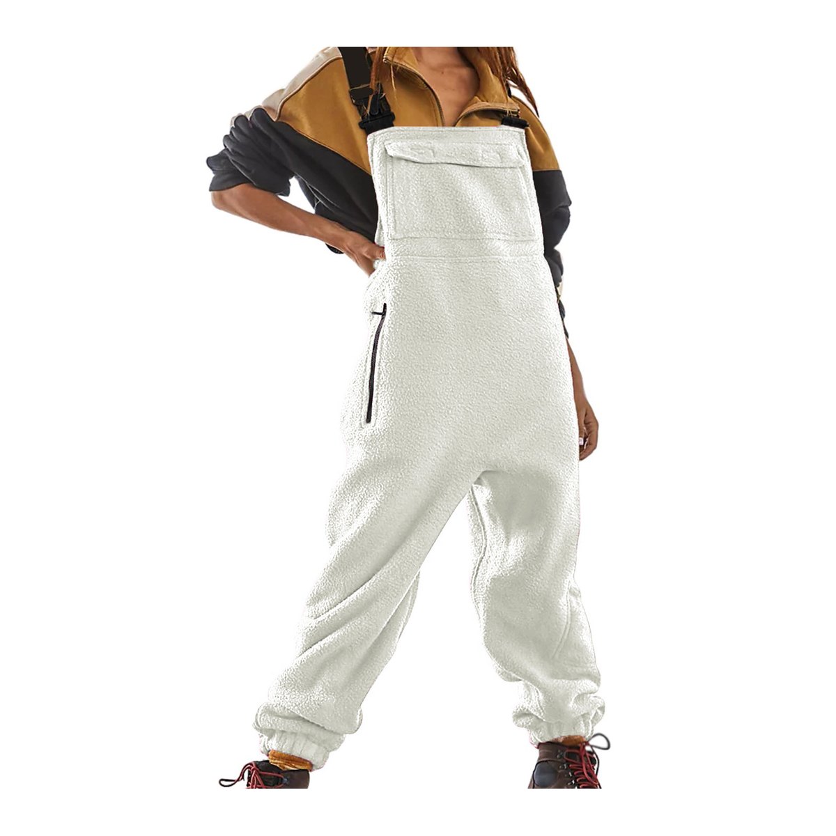 Women's Fleece Overall Jumpsuit