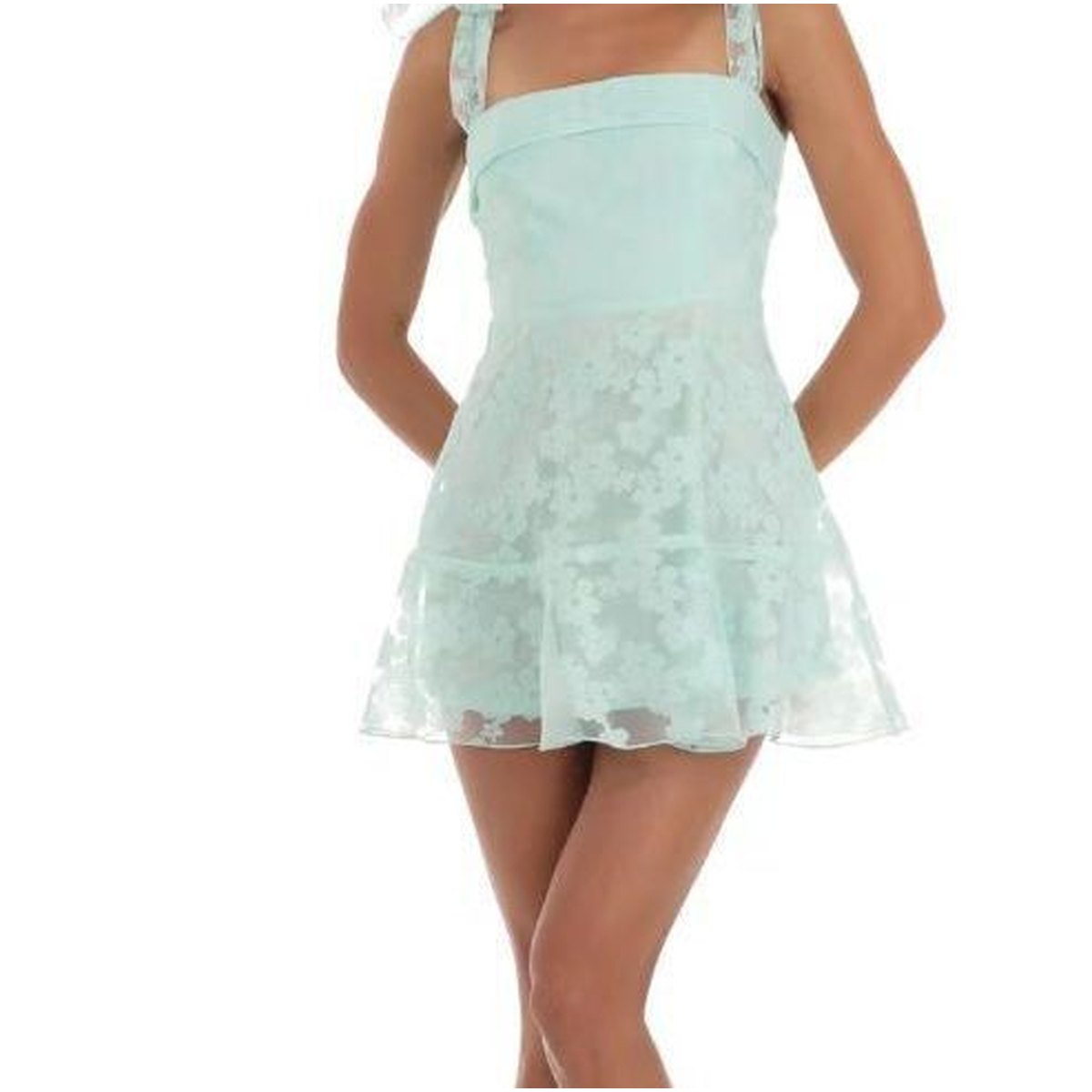 Women's Floral Mesh Dress