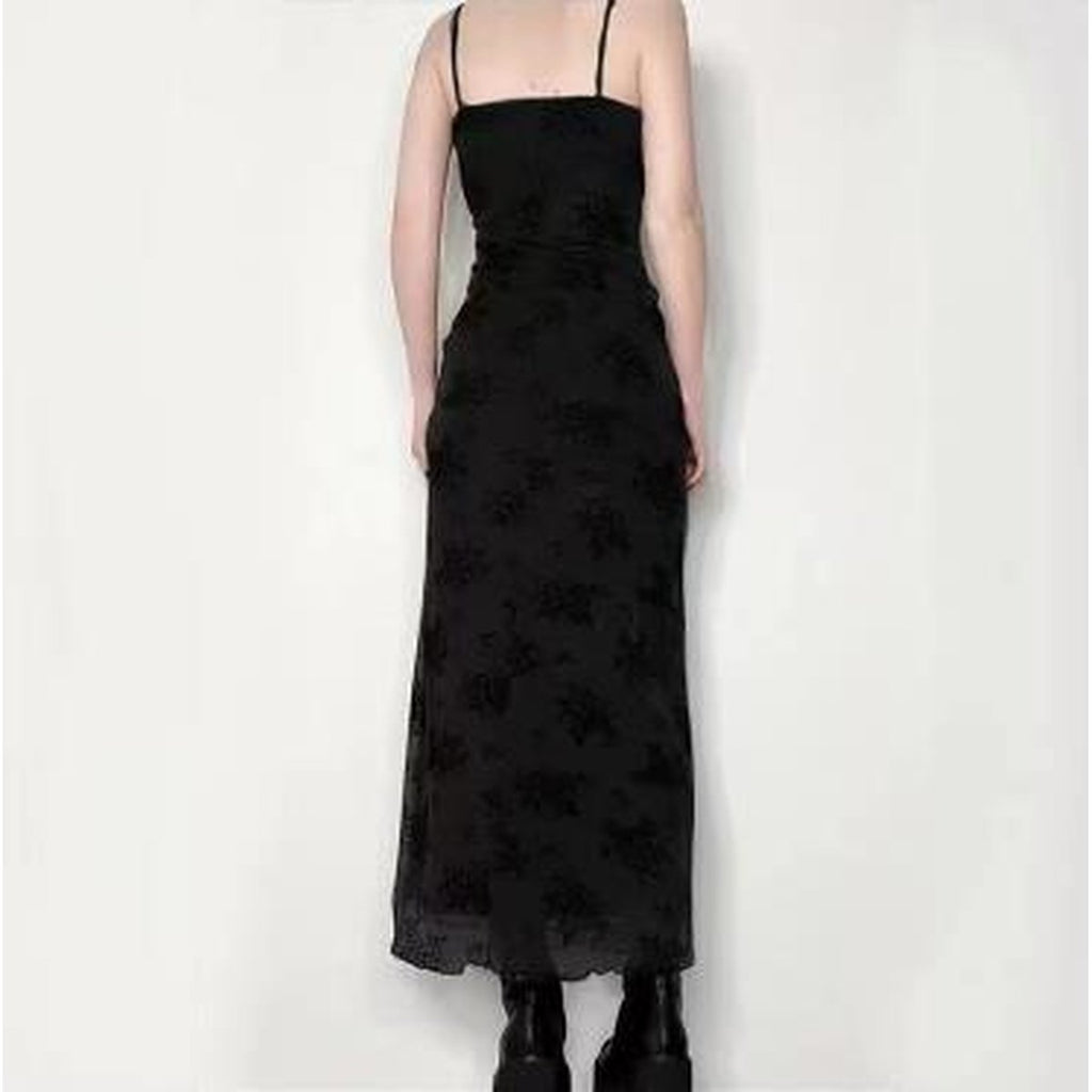 Women's Floral-print Slip Maxi Dress