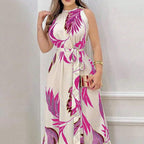 Women's Floral Sleeveless Maxi Dress