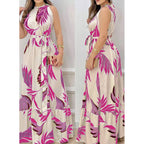 Women's Floral Sleeveless Maxi Dress
