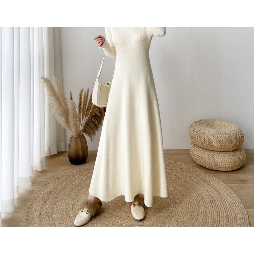Women's French Waist-slimming Knit Dress