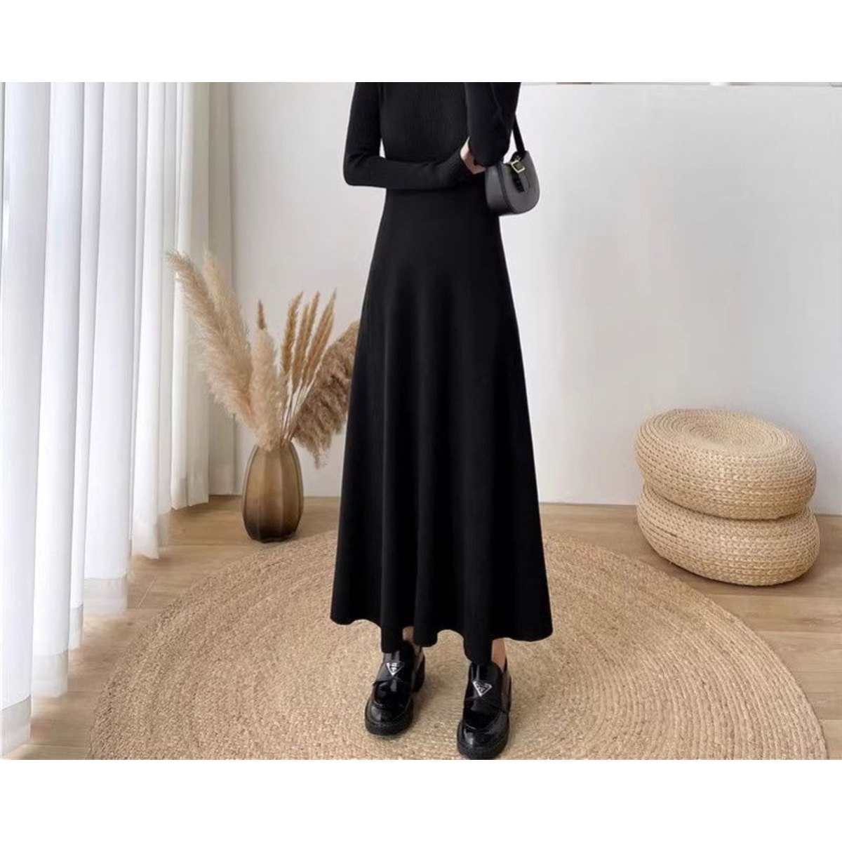 Women's French Waist-slimming Knit Dress