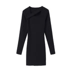 Women's French Waist-slimming Knit Dress