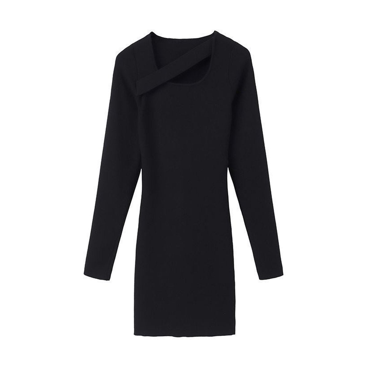 Women's French Waist-slimming Knit Dress