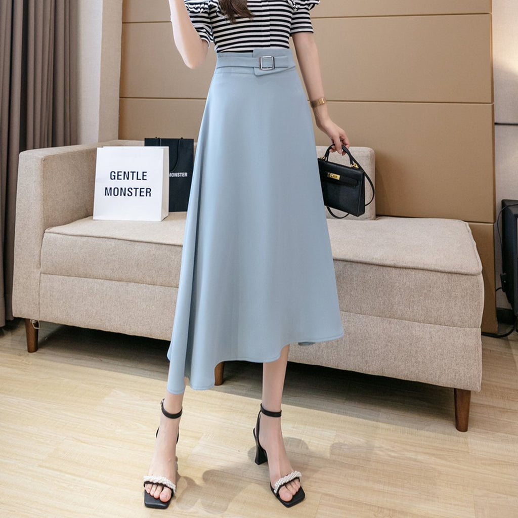 Women's High-Waist Midi Skirt
