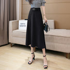Women's High-Waist Midi Skirt