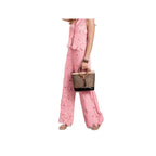 Women's Hollow Lace Pants Two-piece Set