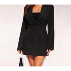 Women's Lace Backless Designer Blazer