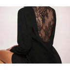 Women's Lace Backless Designer Blazer