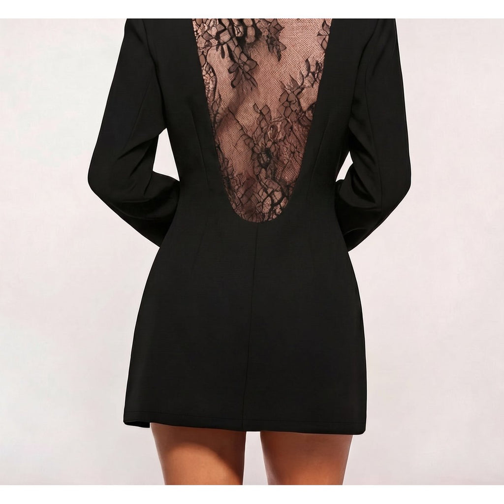 Women's Lace Backless Designer Blazer