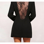 Women's Lace Backless Designer Blazer