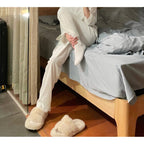 Women's Lace Long-sleeved Pajamas Set