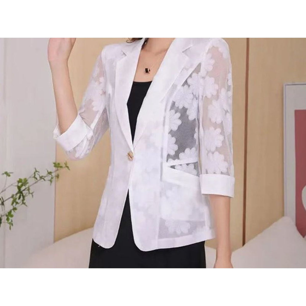 Women's Lace Petite Blazer Outerwear