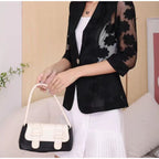 Women's Lace Petite Blazer Outerwear