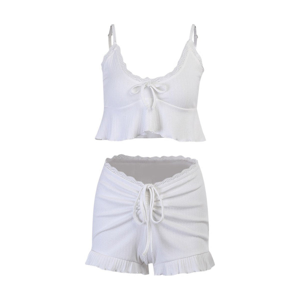 Women's Lace Sling Shorts Suit