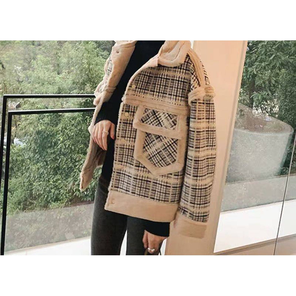 Women's Lamb Plush Coat Fur