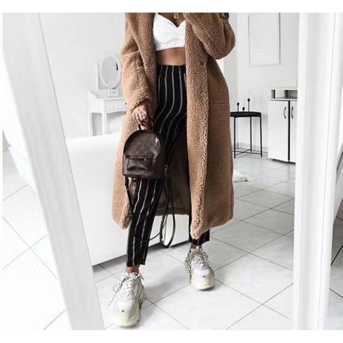 Women's Lamb Woolen Coat