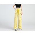 Women's Lemon Yellow Overalls Jeans