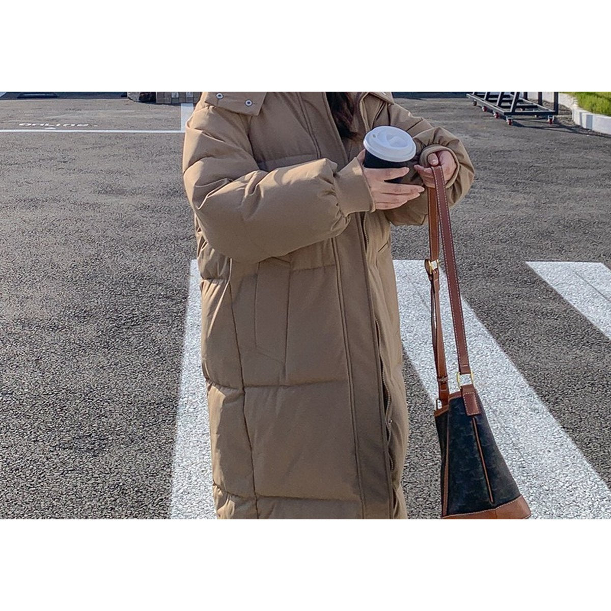 Women's Loose Mid-length Puffer Down Jacket